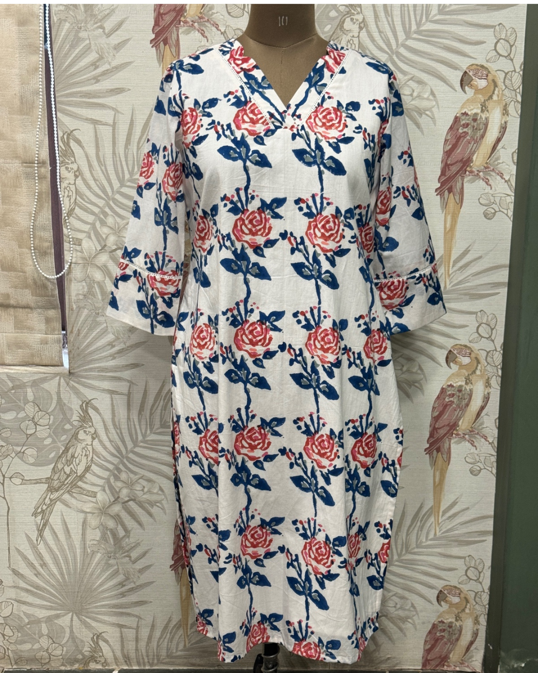 Cool white Cotton Kurthi